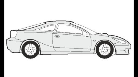 Toyota Celica вид сбоку