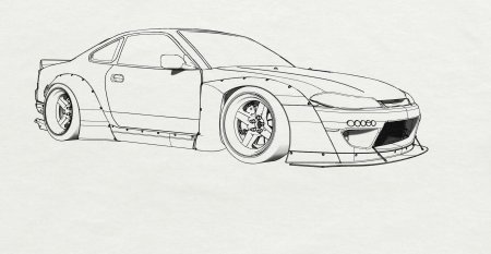 Nissan Silvia s15 чертеж