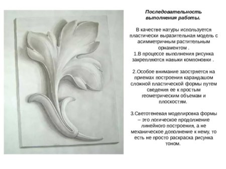 Построение гипсового орнамента