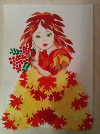 Лицо осени для аппликации