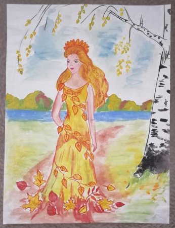 Красавица осень рисунки