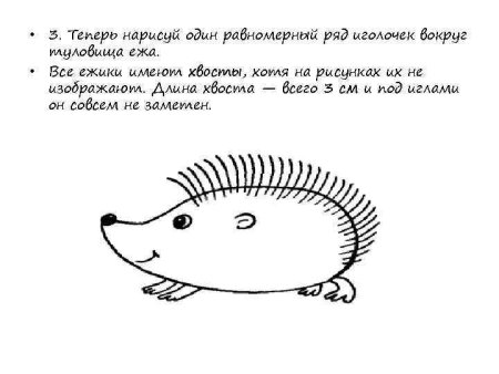 Рисование 2 класс Ежик