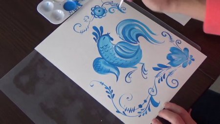 Гжельская роспись для детей старшей группы
