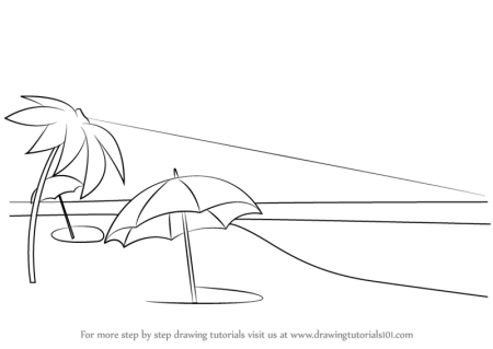 Морские пейзажи карандашом для детей