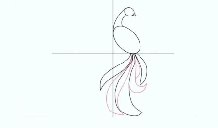 Жар птица этапы рисования