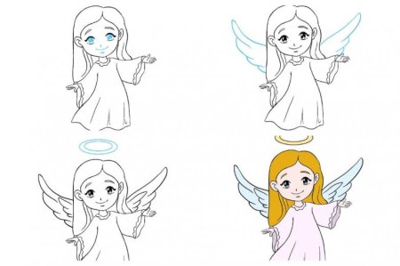 Как рисовать ангела поэтапно