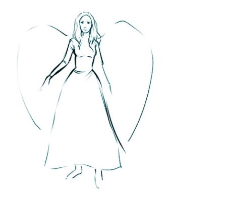 Рисуем ангела карандашом поэтапно для начинающих