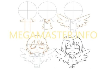 Урок рисования ангела