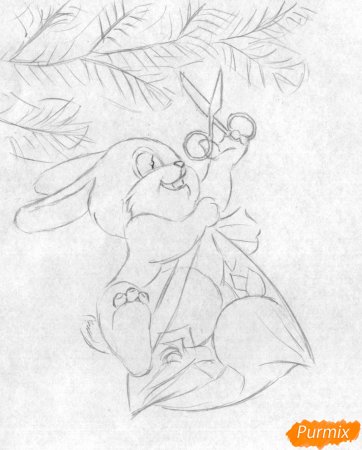 Нарисовать кролика Питера поэтапно