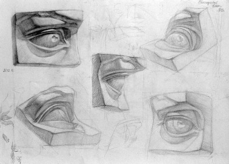 Глаз Давида Академический рисунок