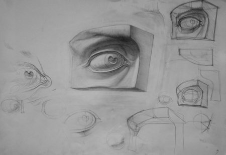 Глаз Давида Академический рисунок