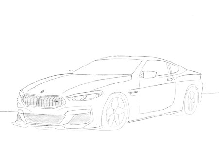 Как нарисовать BMW M5 — Пошаговые уроки рисования