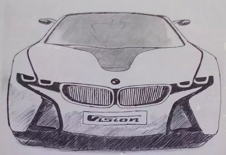 BMW спорткар i8 карандаш