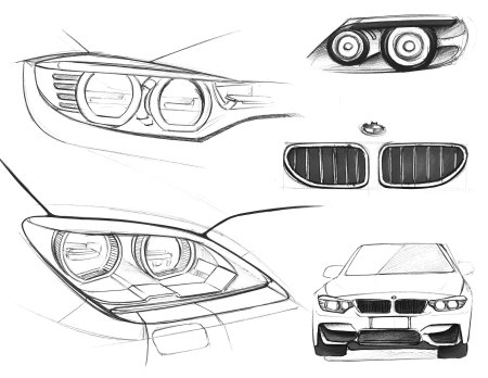 BMW эскиз спереди