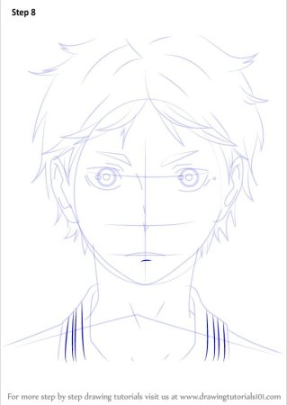 Поэтапное рисование аниме волейбол