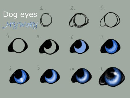 Кошачьи глаза для рисования