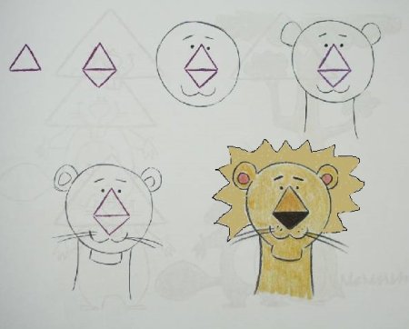 Король Лев поэтапно Симба