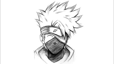 Какаши Хатаке б рисунок