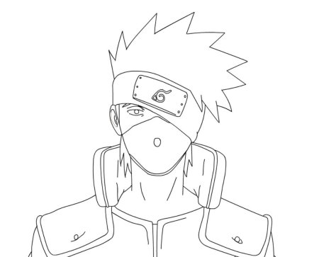 Раскраски аниме Какаши