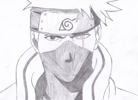 Какаси сенсей карандашом