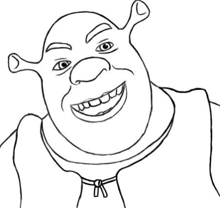 Шрек карандашом