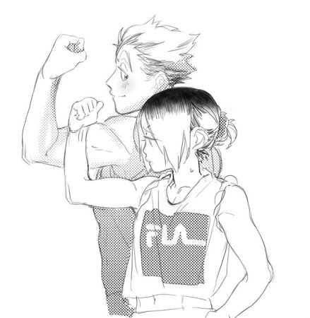 Haikyuu Кенма Бокуто