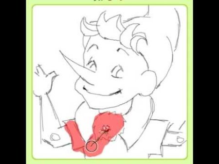 Буратино поэтапное рисование