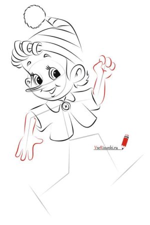 Раскраска золотой ключик или приключения Буратино Мальвина