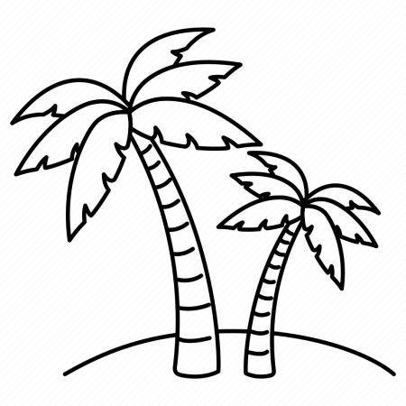 Поэтапное рисование пальмы