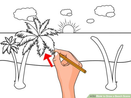 Рисунок линиями Пальма