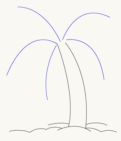 Пальма карандашом