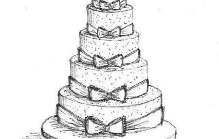 Тортик карандашом