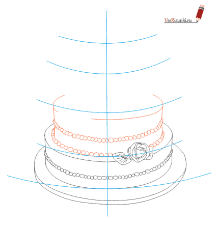 Объемный рисунок на торте