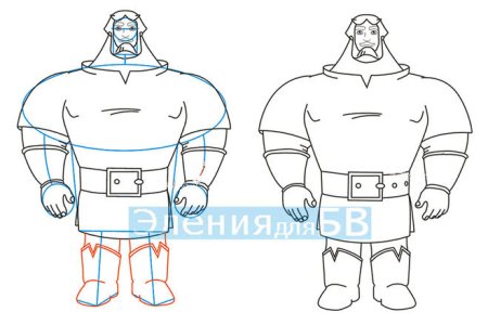 Илья Муромец рисовать поэтапно