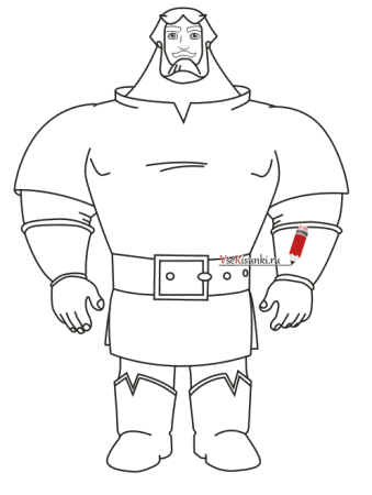 Илья Муромец рисунок карандашом 5 класс