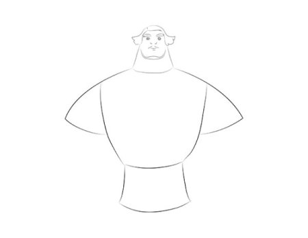 Поэтапное рисование богатыря