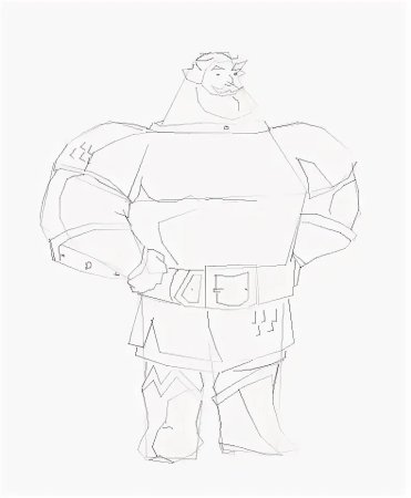 Рисунок богатыря Добрыня Никитич