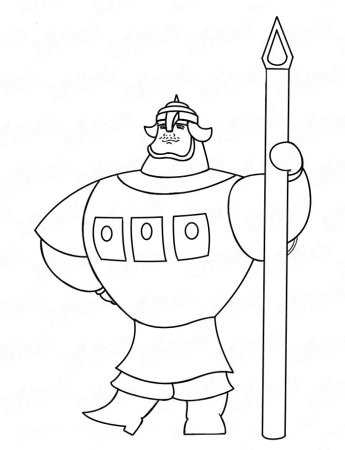 Нарисовать богатыря Илью Муромца