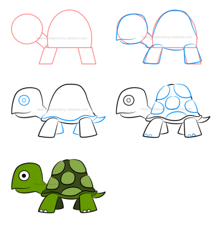Нарисовать черепаху