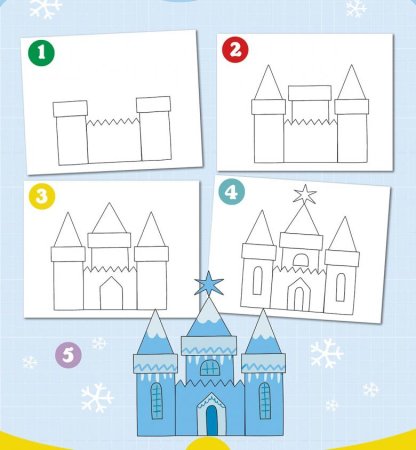 Сказочный дворец рисование в подготовительной группе