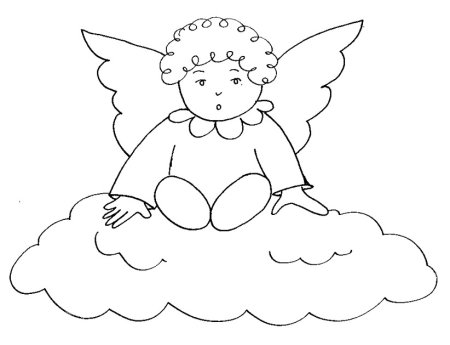 Рисунок ангела поэтапно для детей (51 фото)