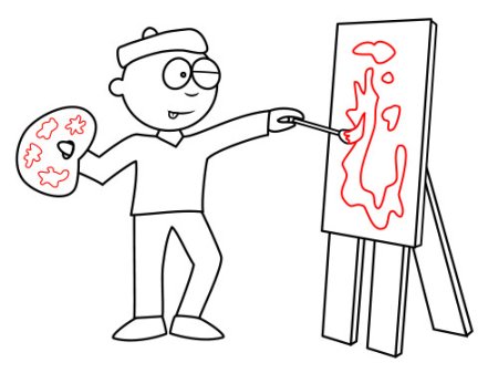 Профессия художник рисунок карандашом