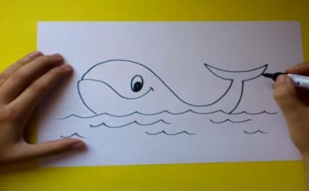 Придумать сказку про рыбу кит