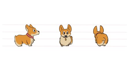 Корги рисунок