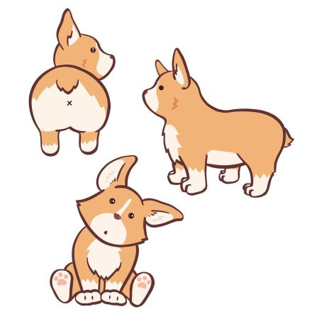 Корги рисование с детьми