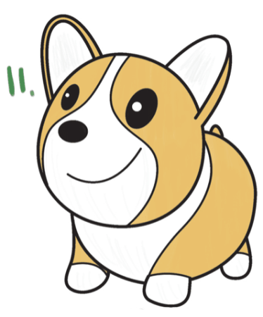 Корги рисунок поэтапно