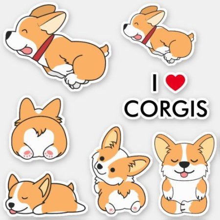 Стикеры корги