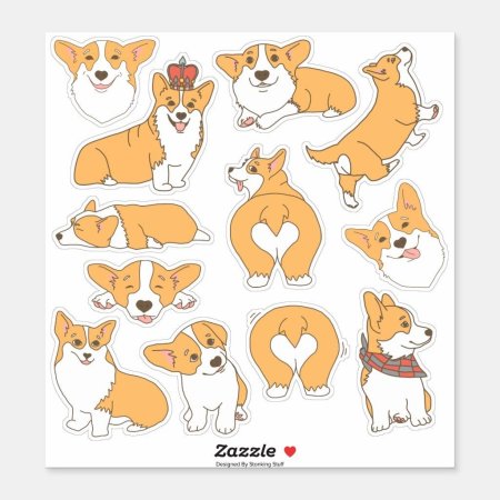 Корги сзади рисунок