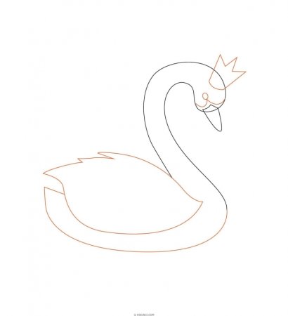 Царевна лебедь рисунок