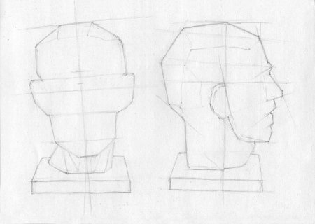 Построение гипсовой обрубовочной головы